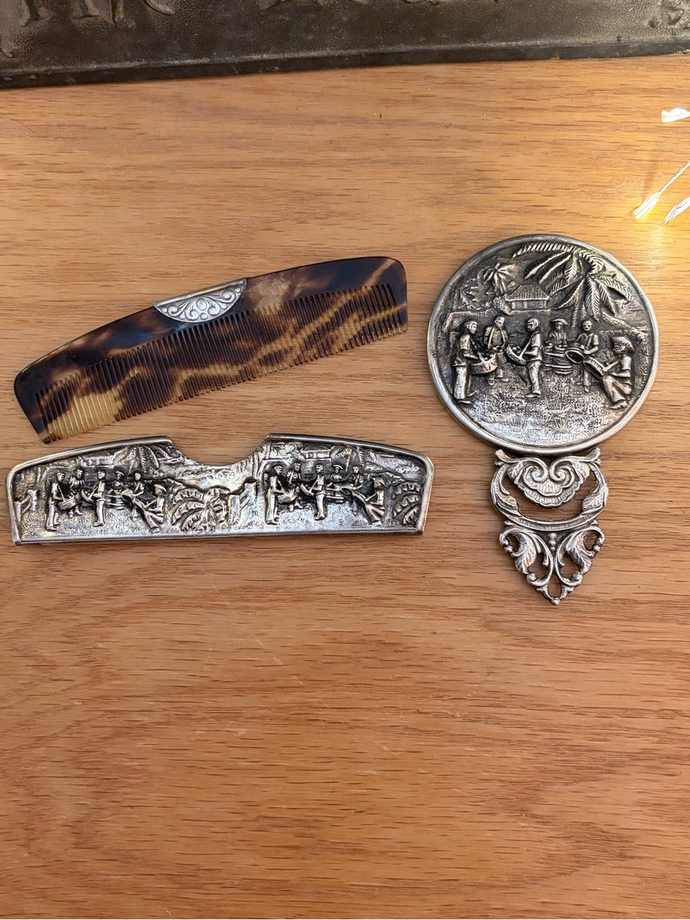 Mid-Century 1930’s Danish Silver-Plated Travel Vanity Set